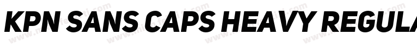 KPN Sans Caps Heavy Regular字体转换